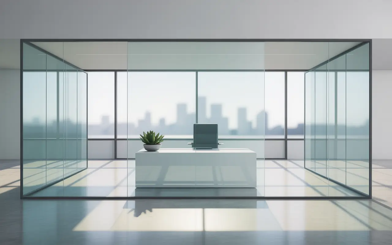 Glass or Solid Partition for office