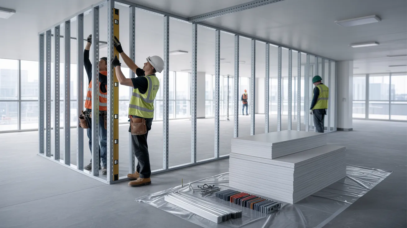 Partition walls for commercial spaces